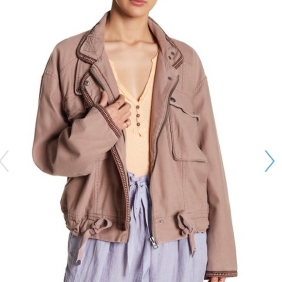 Free Oeople Flight Line Bomber Jacket M NWT - Picture 10 of 11